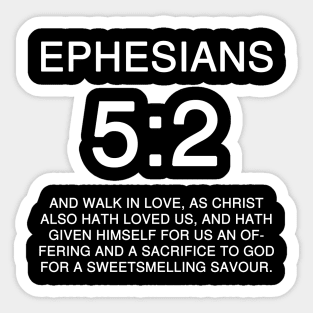 Ephesians 5:2 Bible Verse KJV Sticker